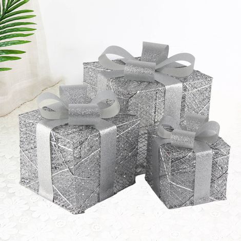 Boîtes cadeaux de Noël pour décorations intérieures et extérieures