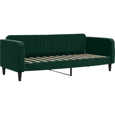 Maison Exclusive - Letto da Giorno Verde Scuro 80x200 cm in Velluto (1/5)