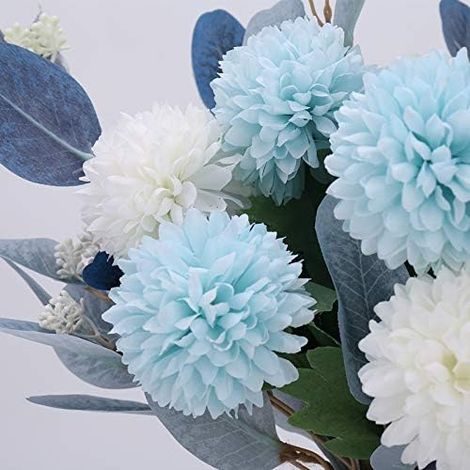 Fleurs artificielles avec vase, composition florale d'hortensias artificiels-AquaForge (1/5)