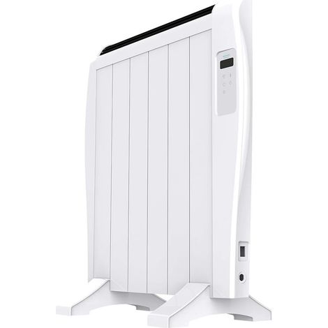 Radiateur Electrique Basse Consommation Ready Warm 1200 Thermique Connecté. 6 éléments, 900 W, mural ou au sol, 3 modes, minuterie, écran LCD, contrôle Wifi, ultra-plat (1/5)