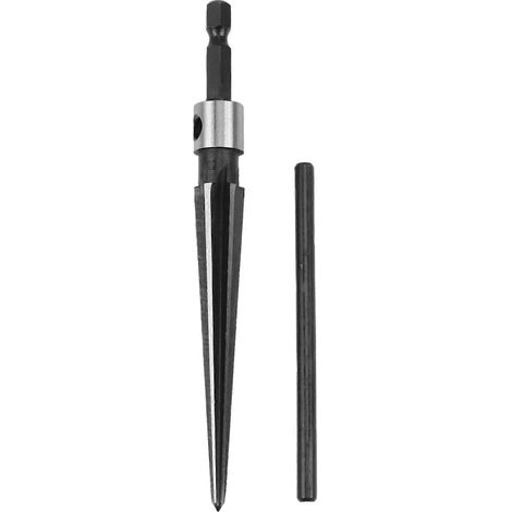 Alésoir à main en acier pour chevilles de guitare, 3-13mm à six pans rainuré (1/5)