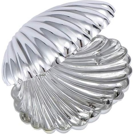 Lot de 10 Boîte à bonbons Coquillage Argenté Plastique Robuste Décoration Mariage Anniversaire (1/5)