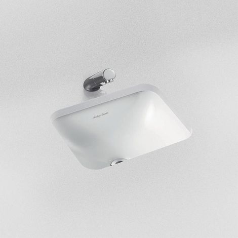 Armitage Shanks Contour 21 Rectangular Under Countertop Basin with Overflow 420mm Wide - 0 Tap Hole (1/2)