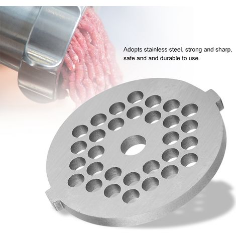 Hachoir à viande électrique manuel, disque de hachage 5mm, lame et grille en acier inoxydable pour robot culinaire, accessoire de broyeur à viande, ensemble de couteaux de rechange (1/3)
