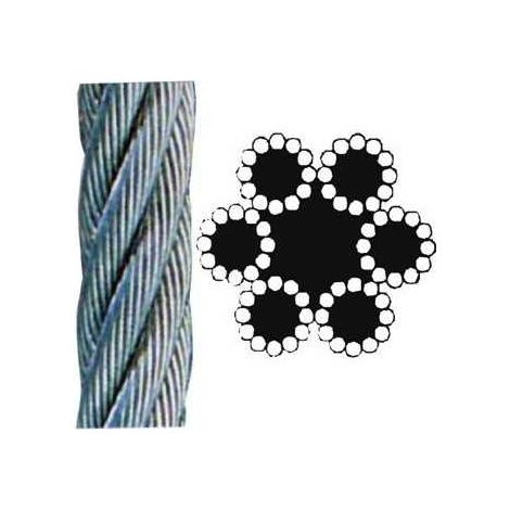 Cavetto Acciaio 4 mm FERWORK 100 mt
