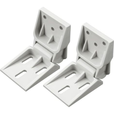 Lot de 2 charnières de congélateur en plastique compatibles avec les congélateurs Haier, charnières de porte pliantes à 3 trous (1/5)