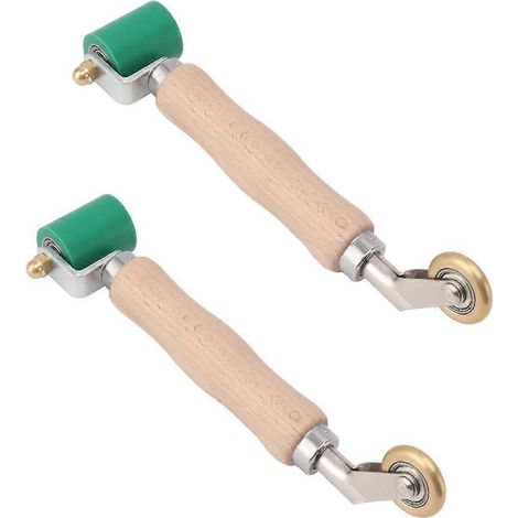 Rouleau à souder en silicone avec roue en laiton et manche en bois pour le soudage PVC, vert - JBMEDIA (1/4)
