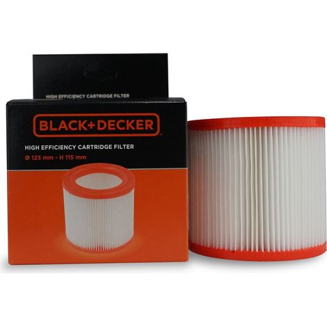 BLACK+DECKER Filtro Cartucho de Excelente Eficiencia para Aspiradoras Sólidas y Líquidos