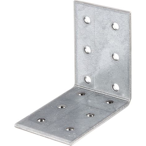 Équerre de fixation galvanisée Sendzimir 60 x 60 x 40 mm – Set de 50 pièces – Pour applications construction et réparations – Alberts (1/3)