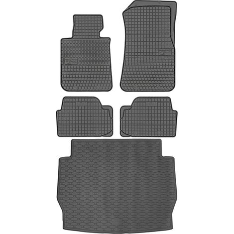 BMW 1er F20 Schrägheck (10/2011–06/2019) – SET: Gummifußmatten + Kofferraummatte