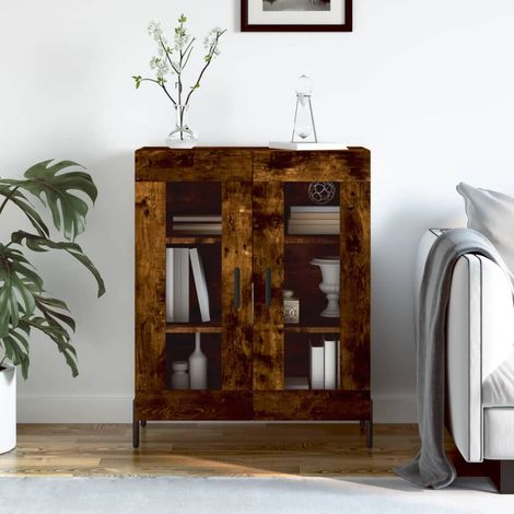 Sideboard Räuchereiche 69,5x34x90 cm Holzwerkstoff vidaXL (1/5)