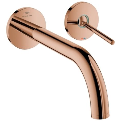 Grohe Atrio Monomando de lavabo mural joystick L Bronze, 29406DA0 (1/2)