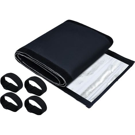 Manchon d'isolation pour tuyau de climatiseur 3 couches imperméable résistant haute température protection gaine tube AC avec 4 sangles (1/5)