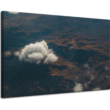 Impression sur toile Nature vue du ciel 120x80 cm