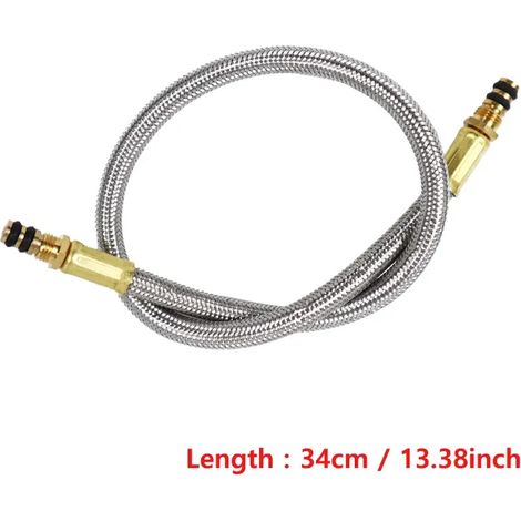 Adaptateur de rallonge pour réchaud de camping, tuyau de gaz rallongé de 1 m avec valve et adaptateur pour réchaud portable (1/5)