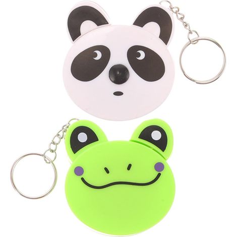 Mini Ruban à Mesurer Rétractable en Abs Porte-clés, 2 Pièces, Design Animalier Mignon, Prise Confortable, pour Bureau et Maison (1/5)