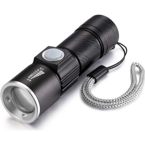 Lampe torche UV USB rechargeable, UV 395nm LED Lampe de poche, avec clip, résistant à l'eau, détection de vêtements pour animaux de compagnie/urgence, urine des animaux domestiques (1/5)