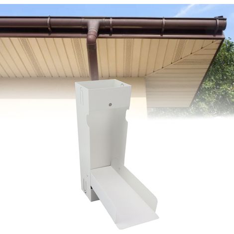 Sistema de recolección de agua de lluvia – Colector de canalón rectangular de 3x4 pulgadas – Sistema de conexión ecológico para jardín y huerto. (1/5)