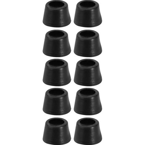 10 Stück, 10 mm hoch, 15 mm DMR. Gummipufferblock für Glas-Terrassentüren. (1/5)
