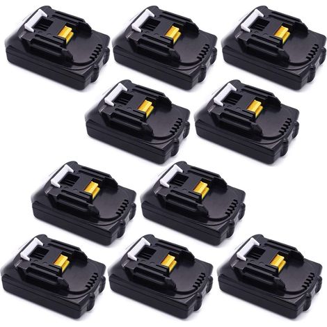 Powerwings – Batterie lithium 18V 1,5Ah pour outils sans fil Makita – Compatible avec LXT400, BL1815, BL1830, BL1840, BL1850, BL1860 – Lot de 10 (1/5)