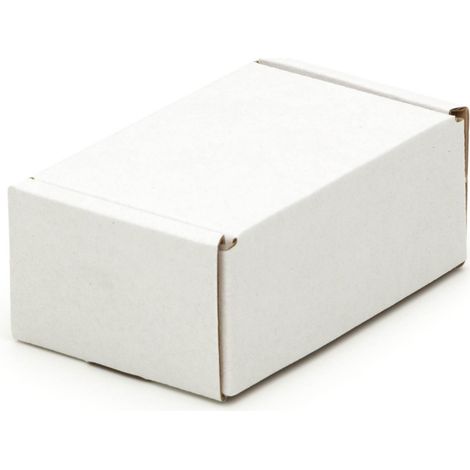 200 Visitenkartenkartons 90 x 60 x 40 mm Kartons Wellpappe Versandkartons weiß (1/4)