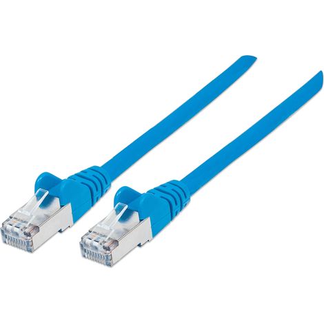 Intellinet Cavo Patch Cat.7 Plug RJ45 6A S/FTP LSZH 15m Blu (1/4)