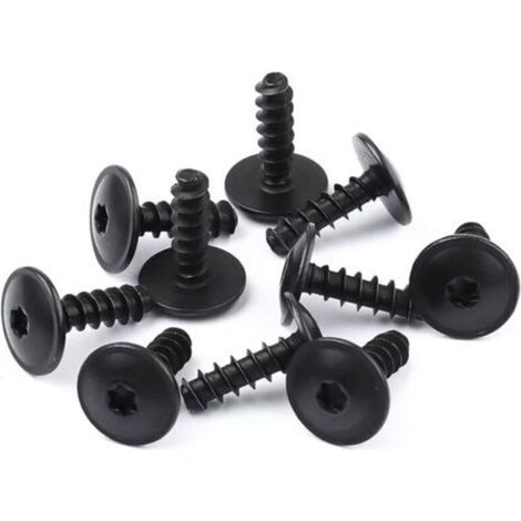 10 Pièces Clips de Fixation pour Voiture, Clips Garde Boue Voiture Clips de Fixation Metal Fixations de Bouclier de Pare-Chocs Clips de Fixation de Vis Compatible avec Volkswagen Audi (1/4)