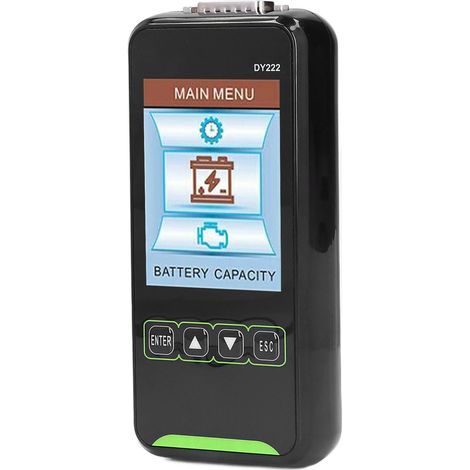 Testeur de batterie automobile 3,2 pouces 12 V 24 V, écran LCD, affichage numérique, analyseur automobile en plastique haute précision (1/5)