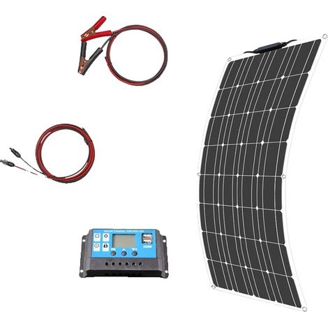Kit de panneaux solaires, complet 400w, flexible (1/2)