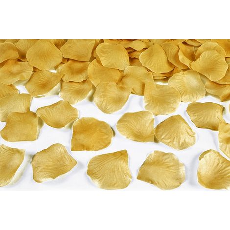 Pétalos de rosa, 100 unidades, color oro.