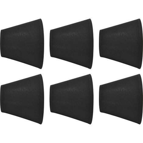 Lot de 6 abat-jour en tissu à pince pour lampe de table, lustre, lampadaire ou applique murale E14, décoration de chambre (1/5)