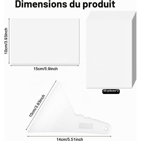 150 Pièces Papier de Libération de Peinture de Diamant avec 1 Raclette (1/5)