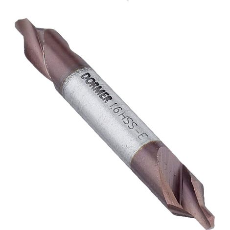 Dormer A266 - Punta per trapano centrale in acciaio cobalto ad alta velocità con pilota a 118 gradi e cono da 60 gradi, 1,60 mm x 4,00 mm, confezione singola
