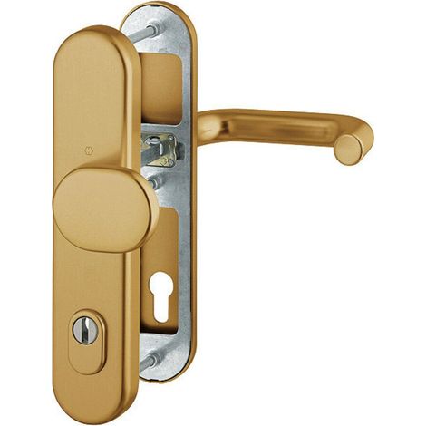 HOPPE® Schutz-Wechselgarnitur mit Langschild Paris 86G/3332ZA/3310/138, 10/92 mm, Aluminium, 3666115