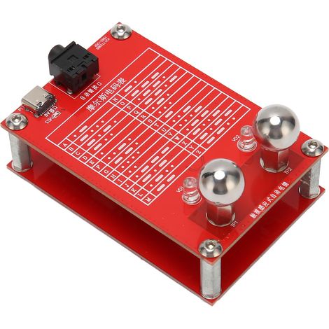 Automatischer 5-V-Telegrafenschlüssel für CW-Morsecode mit festem Magnetfuß und 3,5-mm-Ausgangsschnittstelle für Kurzwellenradio
