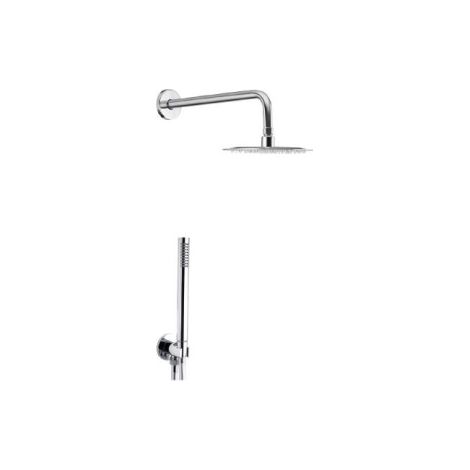 TONDO Doccetta ABS 1 Getto Con Ugelli Anticalcare  Misura Soffione 30 cm