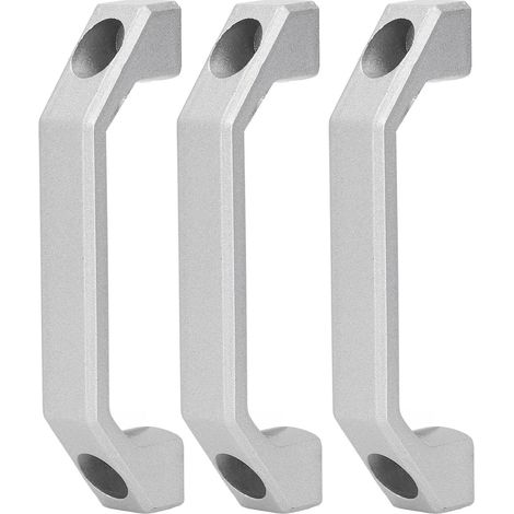 Lot de 3 poignées de porte de placard, poignées de tiroir de cuisine en alliage d'aluminium de 12 cm (4,7 pouces), entraxe de 100 mm. (1/5)