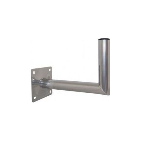 Bras coude L déport 35 cm en Alu fixation murale pour antenne parabolique