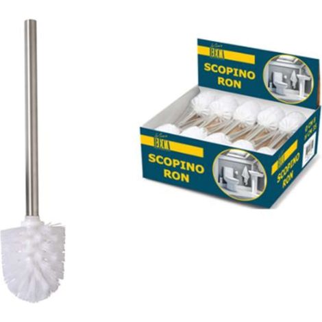 Ricambio Scopino Spazzola WC con Manico in Metallo 35 cm