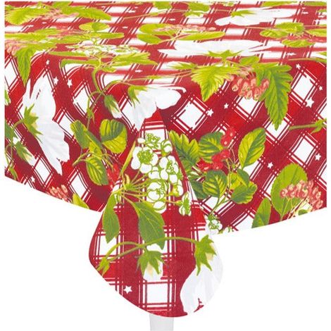 Preziosa Home Tovaglia Sommaruga in Twill Ass. Natale  130 x 230 Cm Multicolor 1 Pz