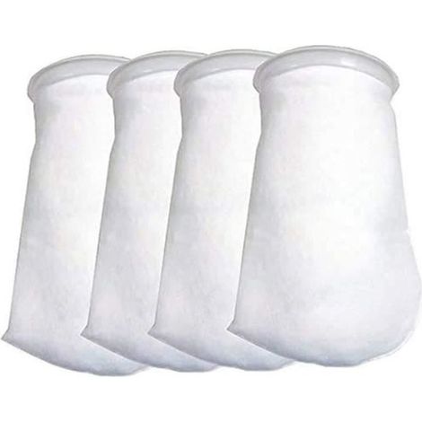 Lot de 4 sacs filtrants en feutre pour aquarium - 100 microns (1/4)