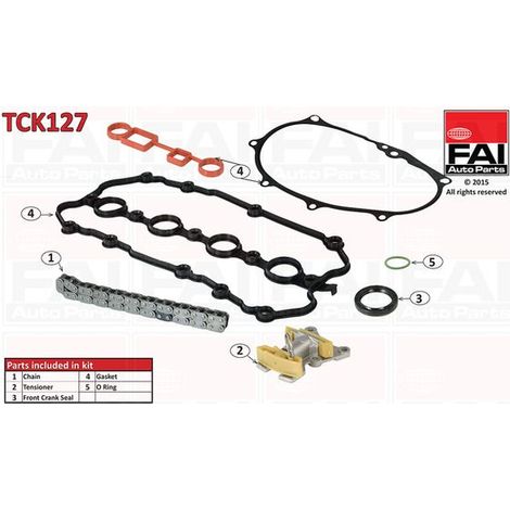 Kit de distribution par chaîne FAI AutoParts TCK127 AUDI 06D109229A 06D109229B