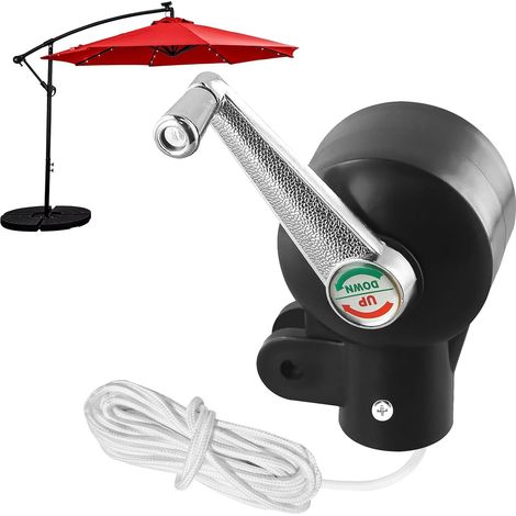 Accessori per ombrelloni da terrazza, accessori per ombrelloni a braccio, manico di ricambio per ombrellone da 42 mm, manovella per ombrellone, ombrellone (1/5)