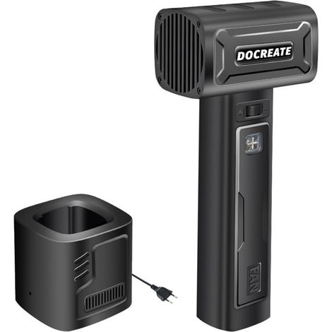 Souffleur turbo portatif puissant pour ponceaux de 64 mm, souffleur à jet d'air portable pour voiture et feuilles, idéal pour l'hiver (1/5)