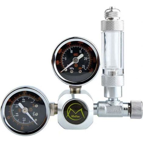 KZQ CO2 Pressure Reducer, Aquarium Pressure Regulator, Aquarium with Air Bubble Counter (1/3)