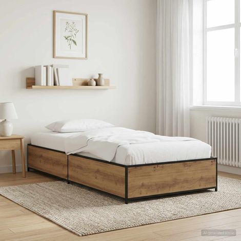 Teenpull – Bettrahmen Artisan-Eiche 80 x 200 cm Holzwerkstoff (1/5)