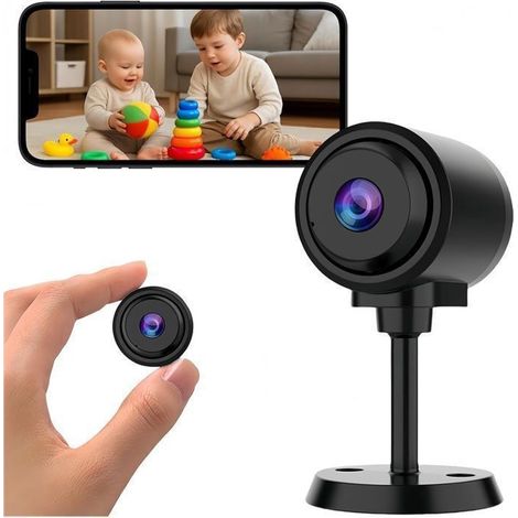 Caméra Cachée WiFi 1080P HD, Compatible SD 64G (Non Incluse) – Surveillance Intérieure/Extérieure Maison, Bureau, Bébé & Animaux (1/5)