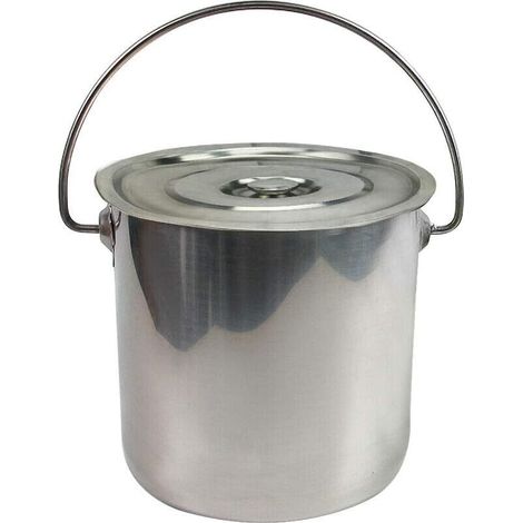 Kücheneimer Eiskübel Champagnerkühler Milcheimer Edelstahleimer Futtereimer Mit Deckel Hochwertiger Milcheimer(12L) (1/5)