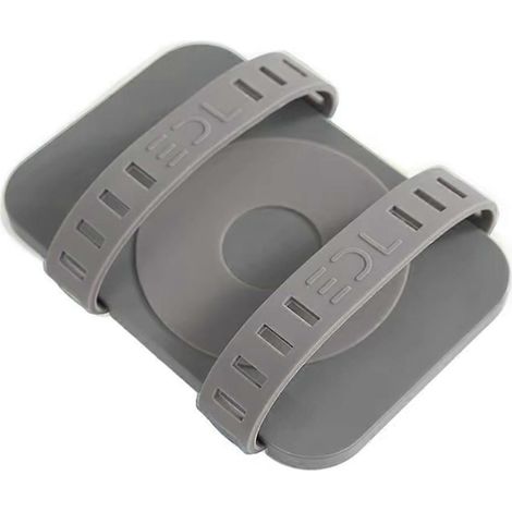 Étui multifonctionnel à clip pour téléphone avec décodeur audio, poche USB et sangle magnétique élastique (gris) (1/5)