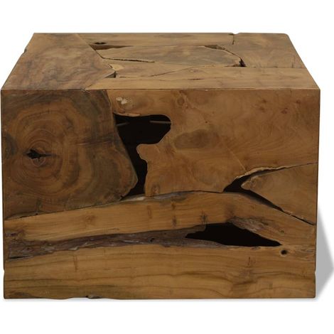 Maison Exclusive - Couchtisch 50x50x35 cm Teakholz Braun